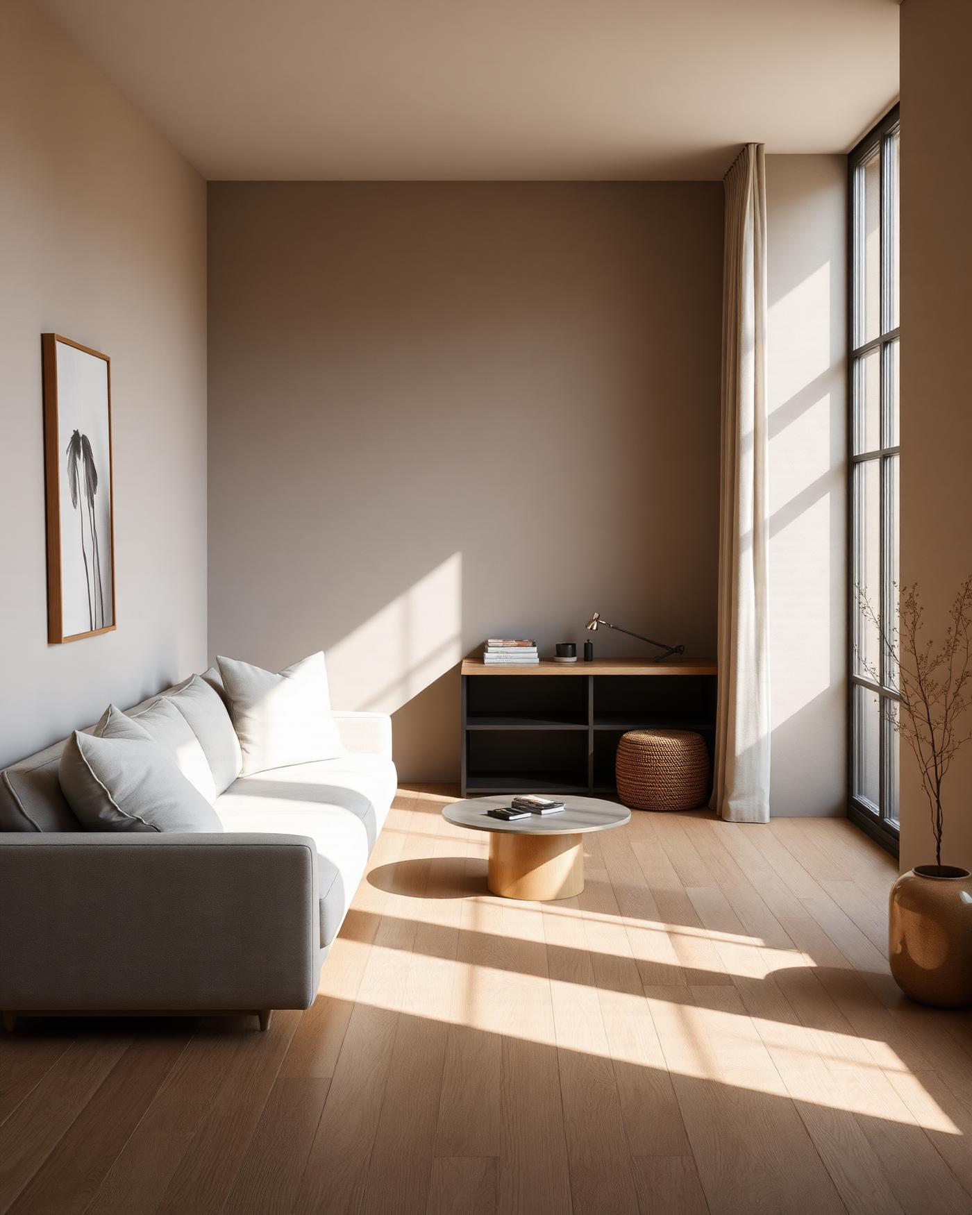 Interior in warm neutral tones