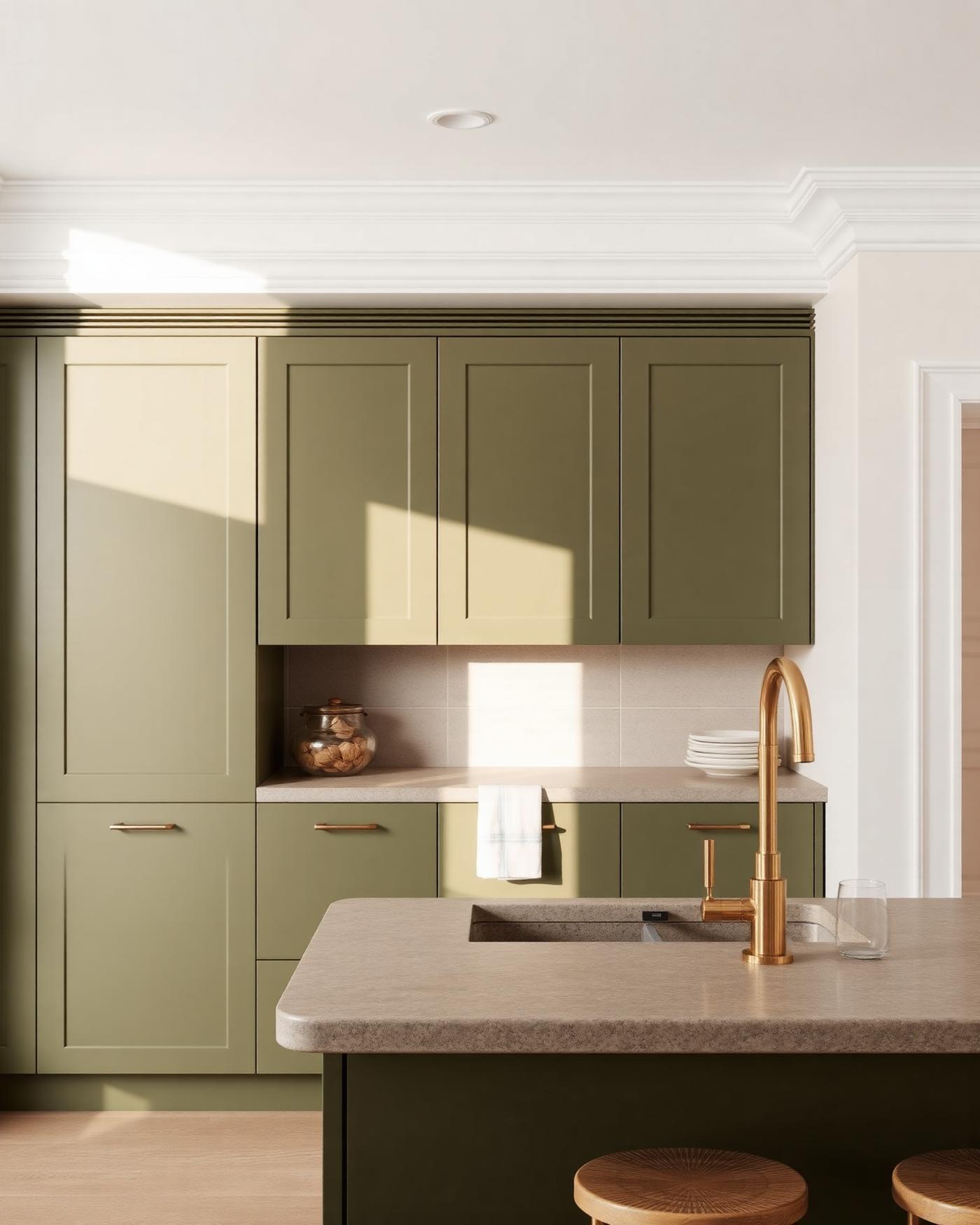 Interior visualisation in warm neutral tones